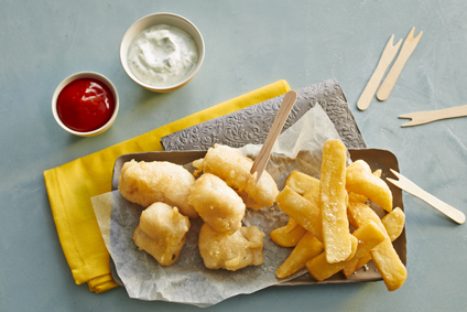 Fish and Chips mit Steak Frites Fish and Chips mit Steak Frites